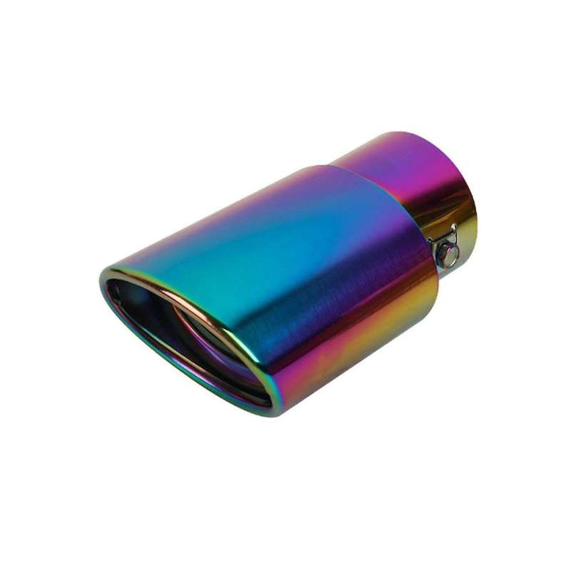 Car Stainless Steel Multicolor Straight Exhaust Tail Throat Round Tube Universal Fits Car Accessori