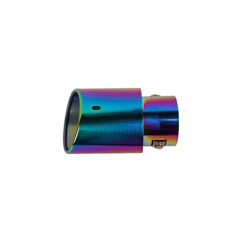 Car Stainless Steel Multicolor Straight Exhaust Tail Throat Round Tube Universal Fits Car Accessori
