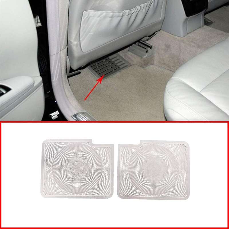 Car Stainless Steel Seat Under Air Outlet Frame Cover Trim for - S Class W221 2008-2012