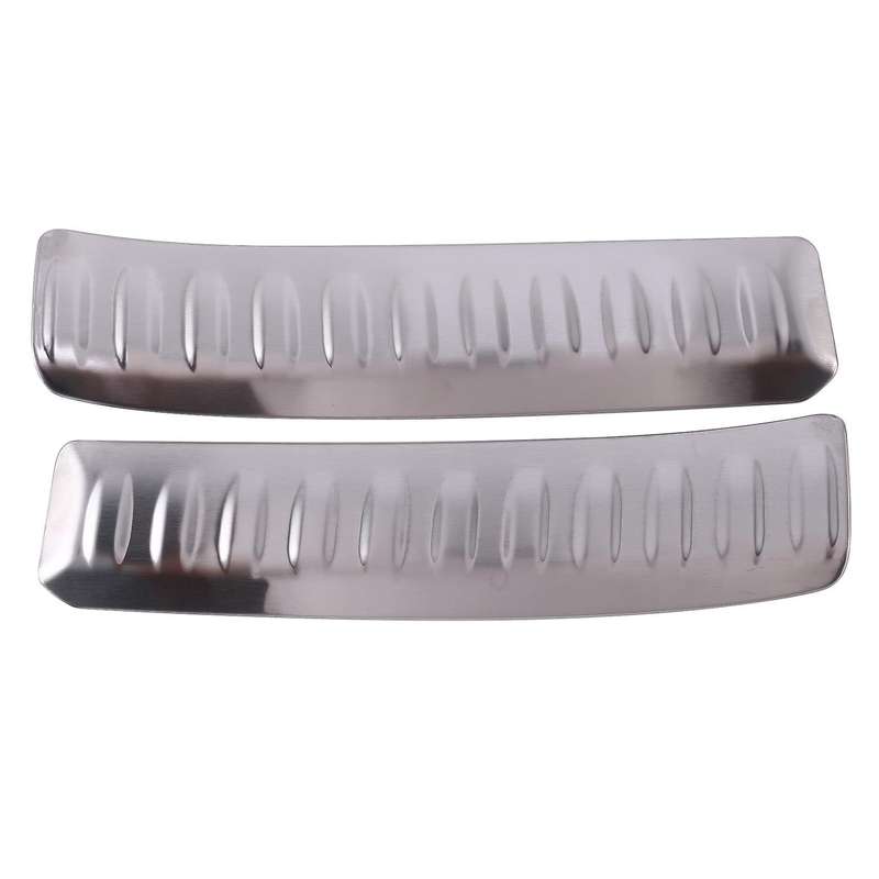 Car Stainless Steel Rear Bumper Protector Rear Trunk Scuff Plate Sill Cover for Fit Jazz 2020-2021