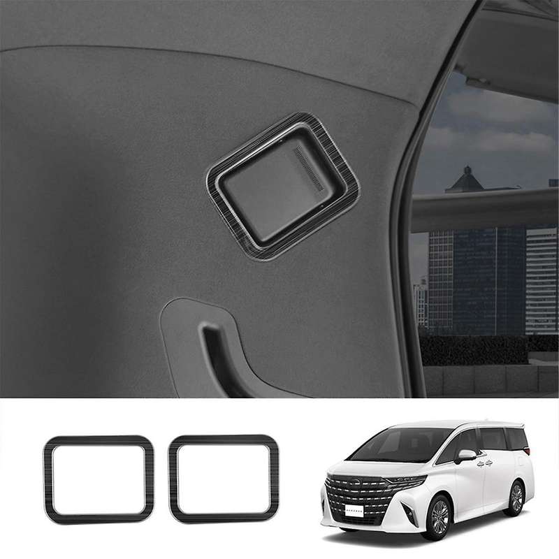 Car Stainless Steel Third Row Reading Light Frame Trim for Alphard 40 Series 2023+ Interior Accessor