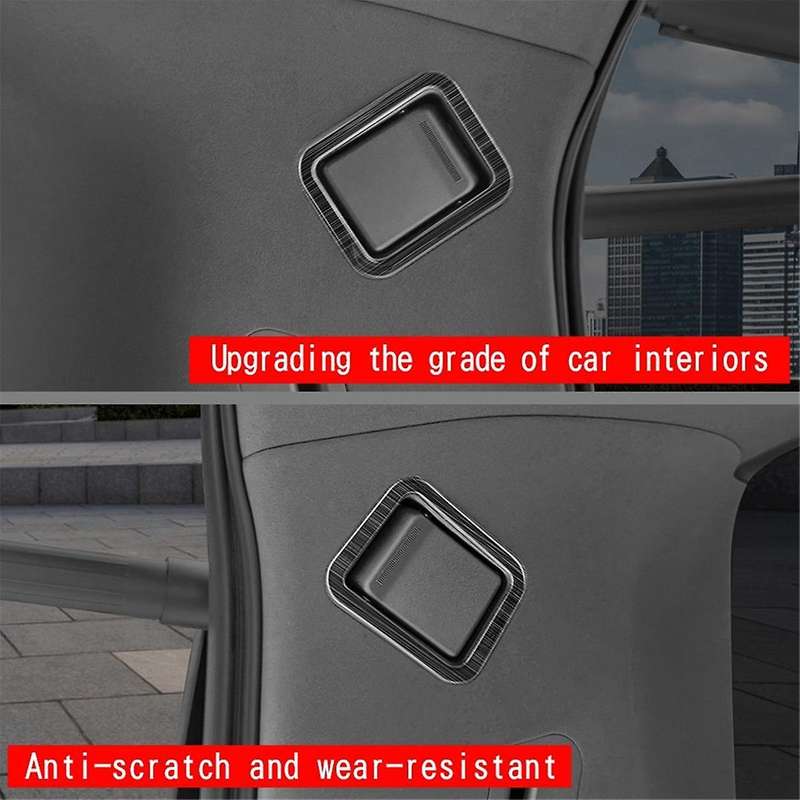 Car Stainless Steel Third Row Reading Light Frame Trim for Alphard 40 Series 2023+ Interior Accessor