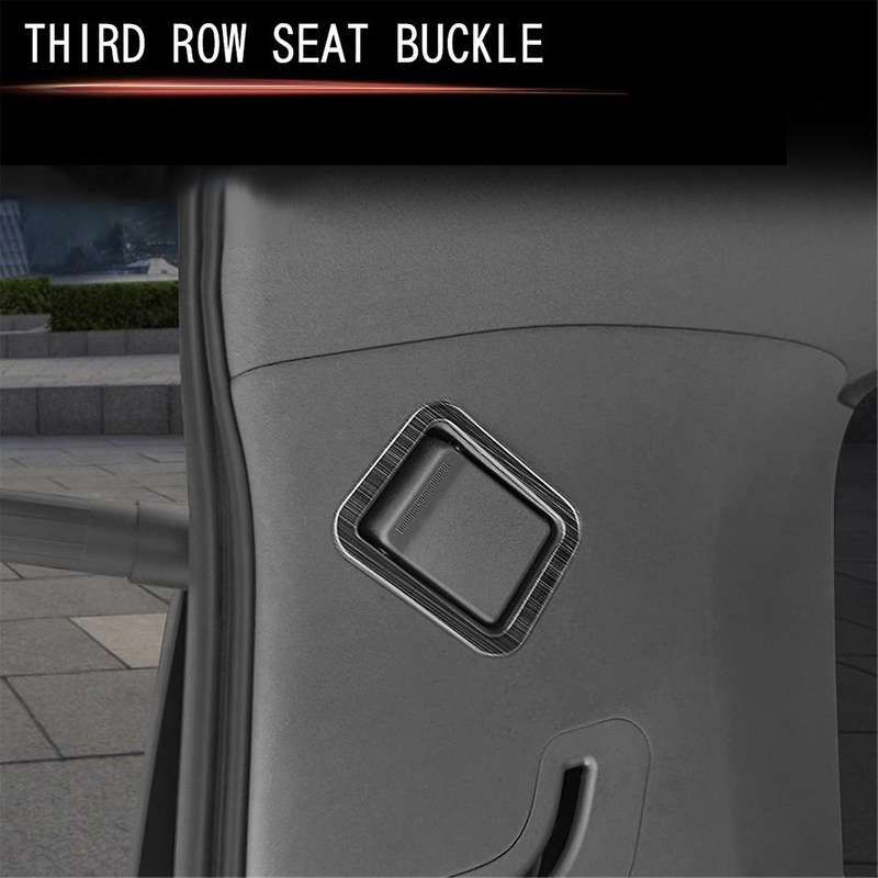 Car Stainless Steel Third Row Reading Light Frame Trim for Alphard 40 Series 2023+ Interior Accessor