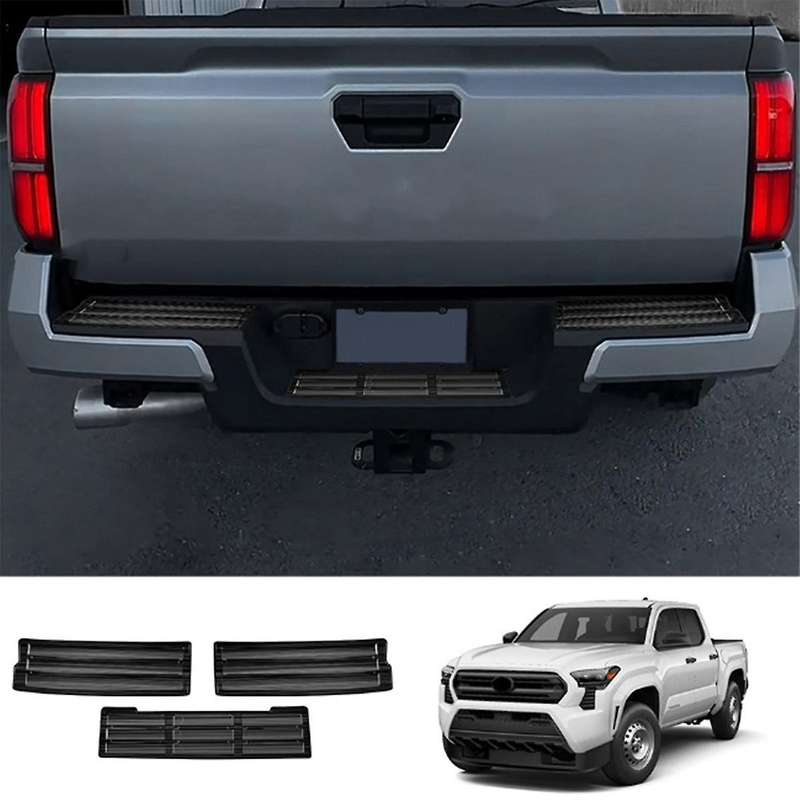 Car Stainless Steel Trunk Pedal Rear Tail Box Guard Pedal for 2024 Car Accessories Black