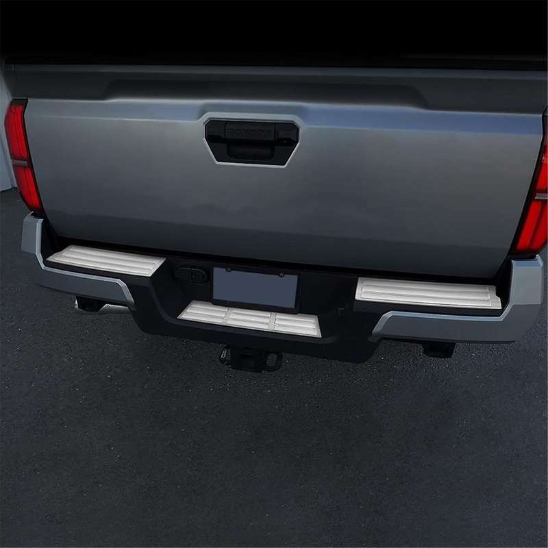 Car Stainless Steel Trunk Pedal Rear Tail Box Guard Pedal for 2024 Car Accessories Silver
