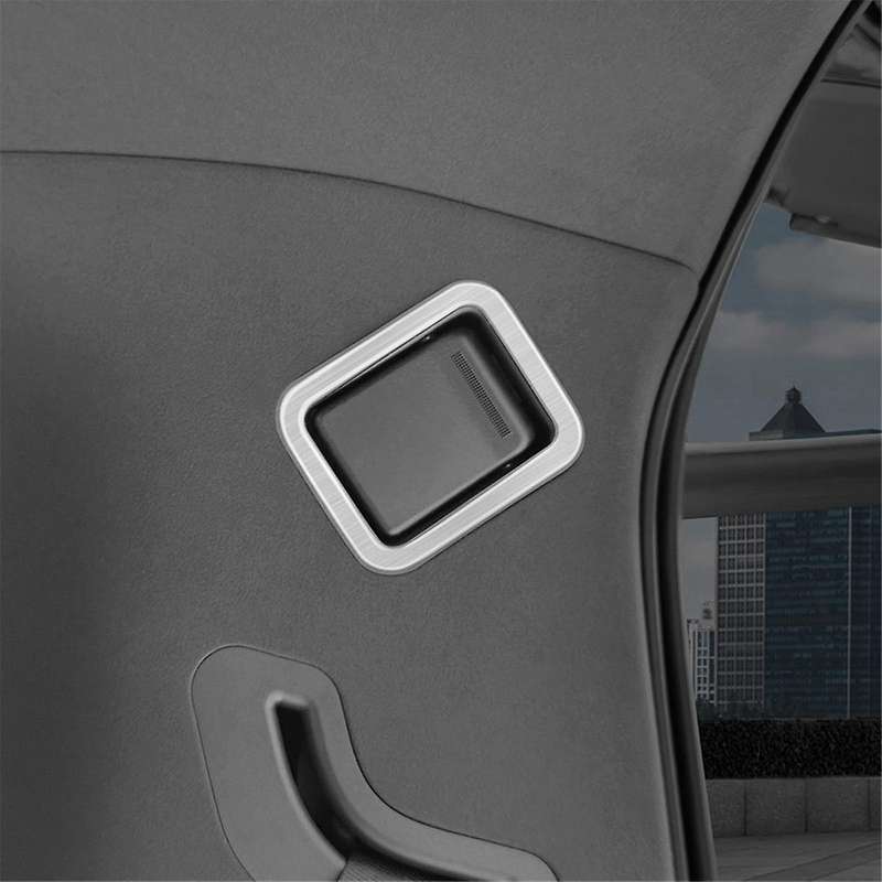 Car Stainless Steel Third Row Reading Light Frame Trim for Alphard 40 Series 2023+ Interior Accessor