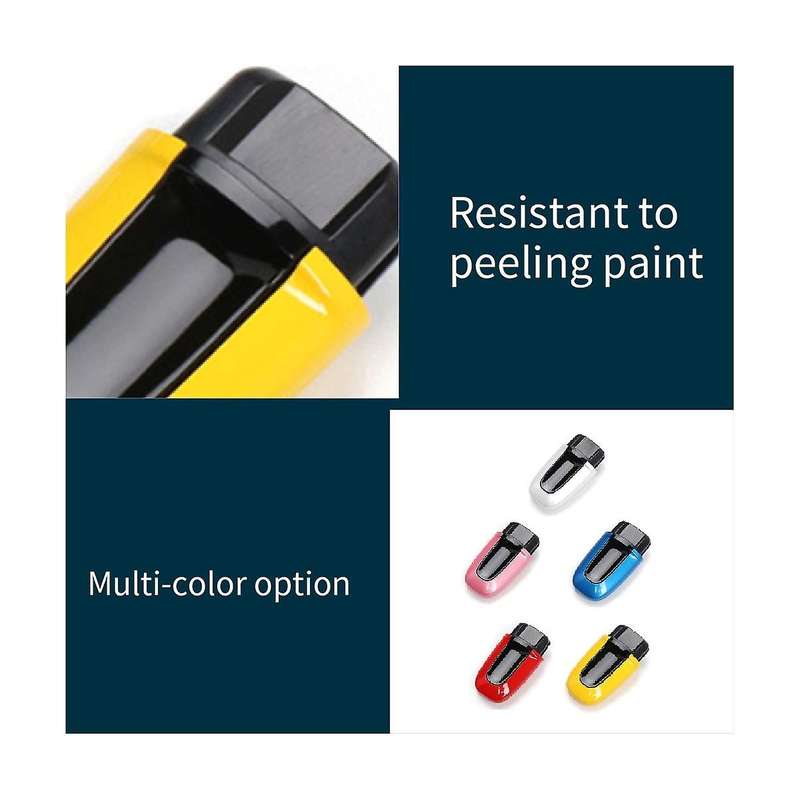 Car Start Key Switch One-Click Ignition Trim for 2013-2023 Startup Key Yellow