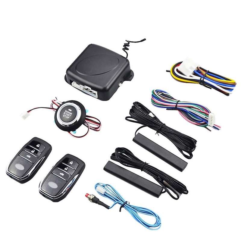 Car Start One-key Anti-theft System Pke Keyless Entry Kit Car Start-stop Button Central Lock