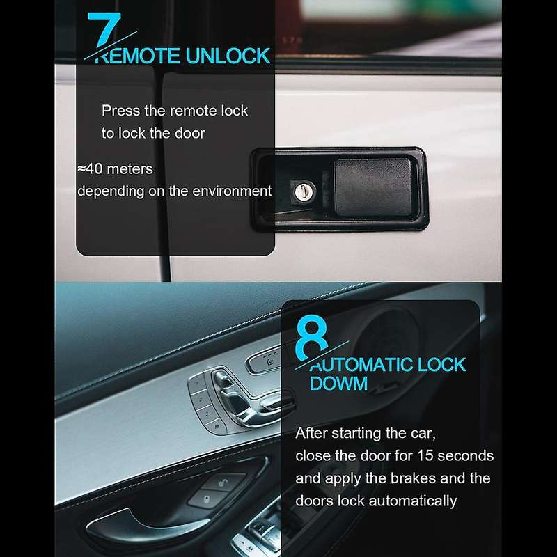Car Start One-key Anti-theft System Pke Keyless Entry Kit Car Start-stop Button Central Lock