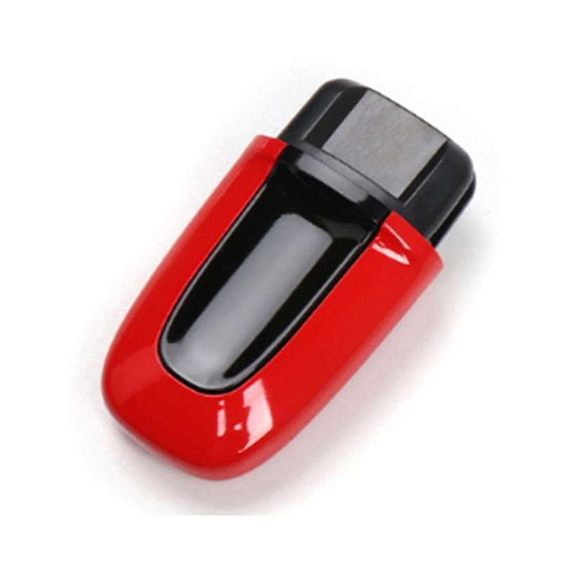 Car Start Key Switch One-Click Ignition Trim for 2013-2023 Startup Key Red