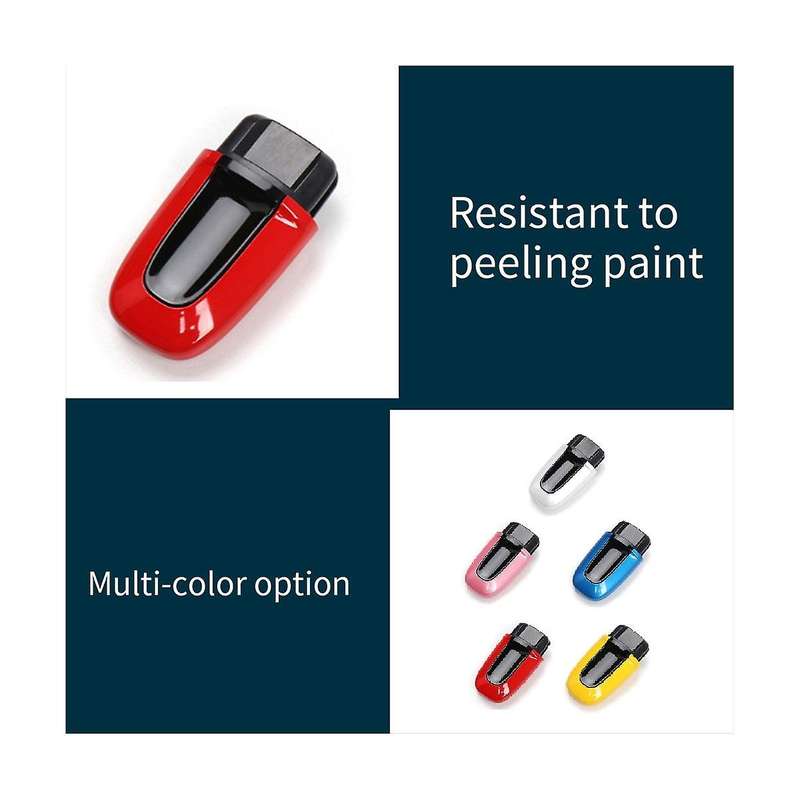 Car Start Key Switch One-Click Ignition Trim for 2013-2023 Startup Key Red