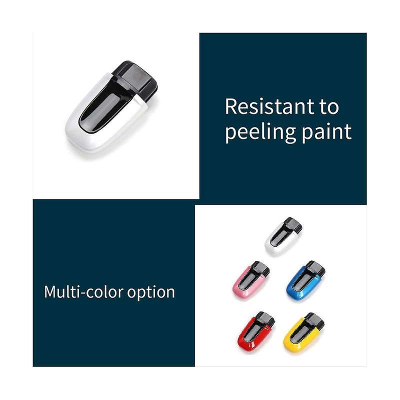 Car Start Key Switch One-Click Ignition Trim for 2013-2023 Startup Key White