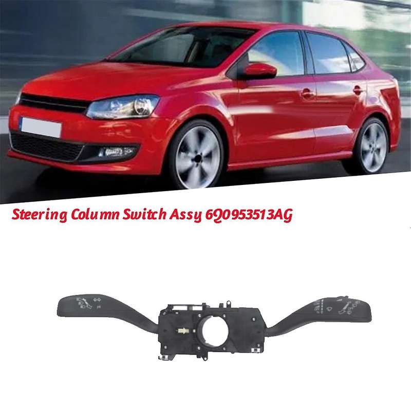 Car Steering Column Switch Assy 6Q0953513AG for Fabia II 2006-2015 Roomster Steering Combination Swi