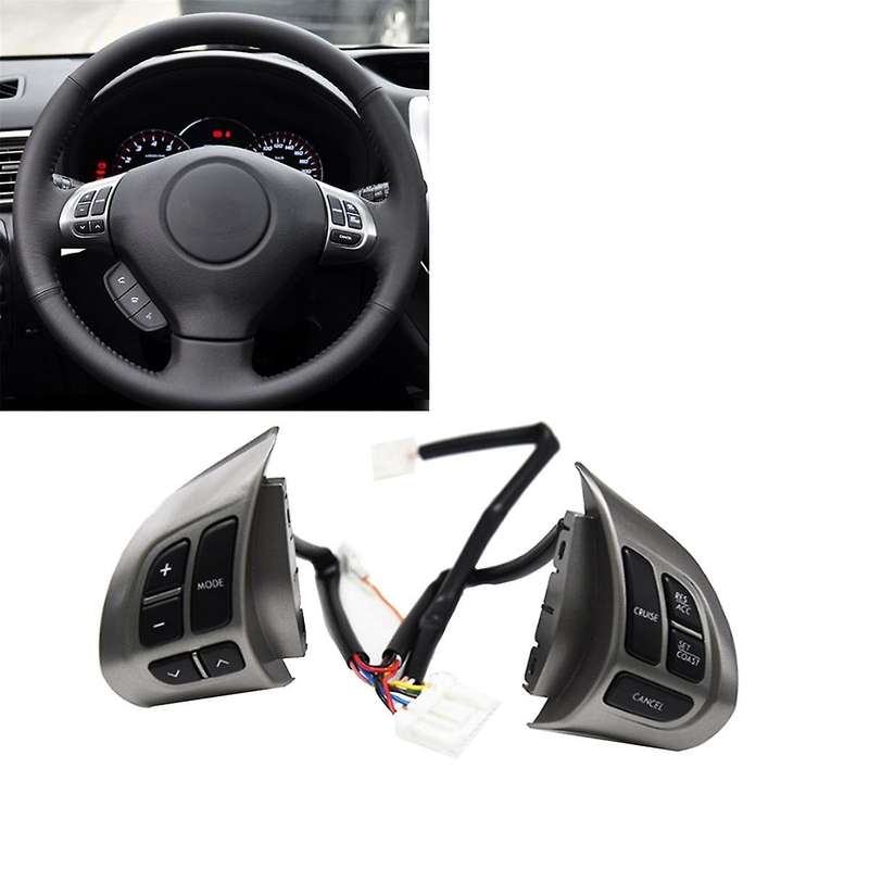Car Steering Wheel Audio Control Button Switch Cruise Control Switch with Wiring Harness for Foreste