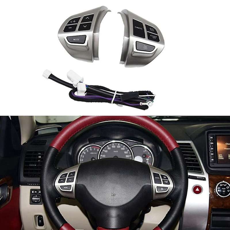 Car Steering Wheel Audio Control Switch for Asx 2007 2008 2009 2010 2011 Chrome