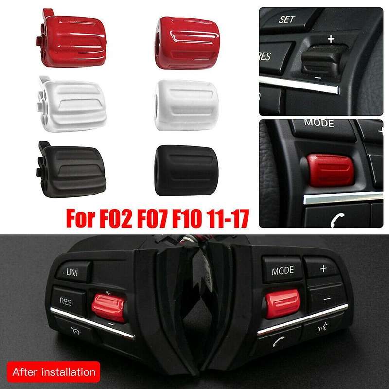 Car Steering Wheel Button Control Knob Wheel Switch Multi-Functional for 5 Series F10 F07 7 Series F