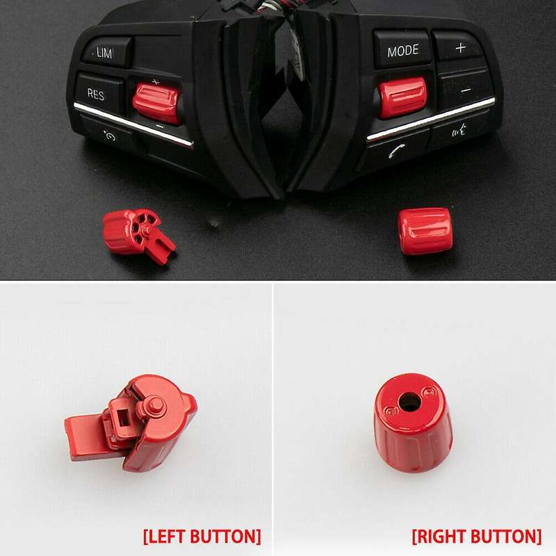Car Steering Wheel Button Control Knob Wheel Switch Multi-Functional for 5 Series F10 F07 7 Series F