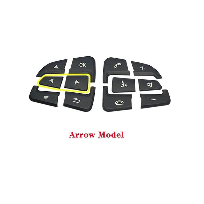 Car Steering Wheel Button Covers for GLC X253 C Class W205 CLA GLA a Class X156 C117 W176(B)