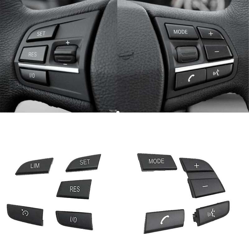 Car Steering Wheel Button Cover 61319262706 for 5 7 Series F10 F11 F04 F01 F02 Multifunction Button