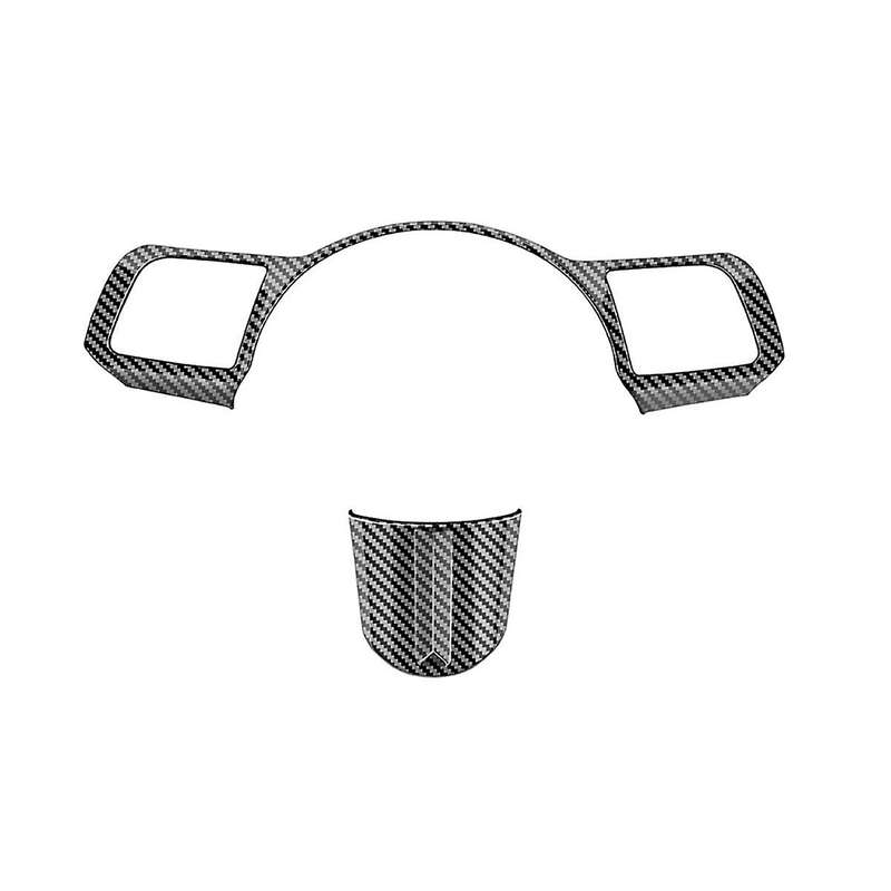 Car Steering Wheel Button Decoration Cover Trim Accessories for 2024+ Car Accessories Carbon Fiber P