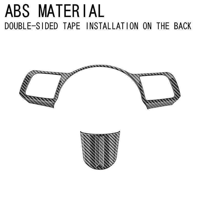 Car Steering Wheel Button Decoration Cover Trim Accessories for 2024+ Car Accessories Carbon Fiber P
