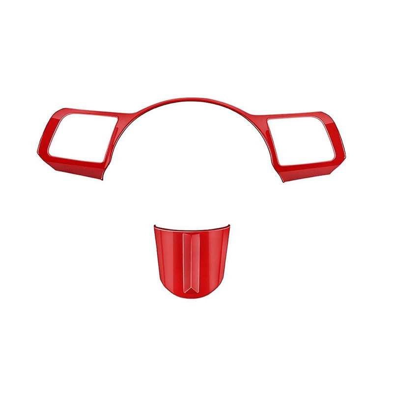 Car Steering Wheel Button Decoration Cover Trim Accessories for 2024+ Car Accessories Red