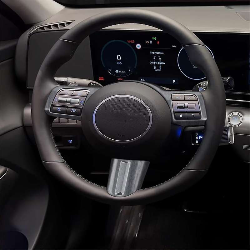 Car Steering Wheel Button Decoration Cover Trim Accessories for 2024+ Car Accessories Wood Grain