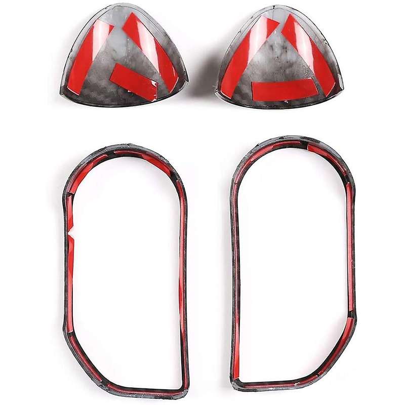 Car Steering Wheel Button Frame Cover Trim for Sport, 5 (LCD Style), Carbon Fiber