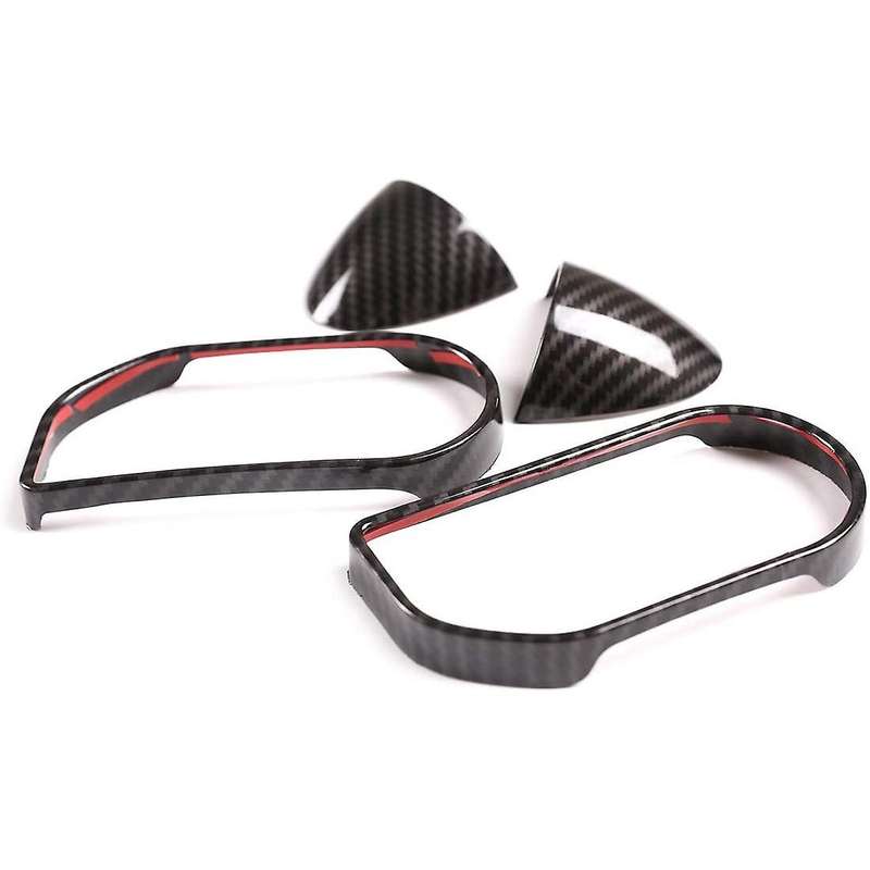 Car Steering Wheel Button Frame Cover Trim for Sport, 5 (LCD Style), Carbon Fiber
