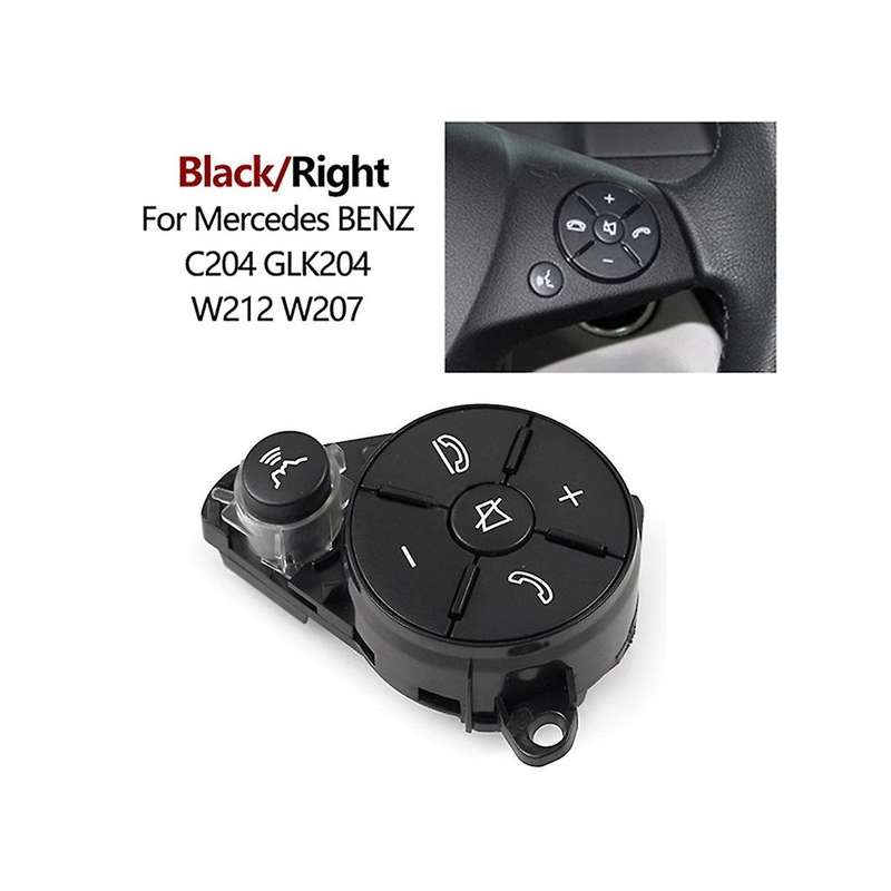 Car Steering Wheel Button Switch Cover Trim Kit for C E Class W204 W212 X204 20482103519107 Left