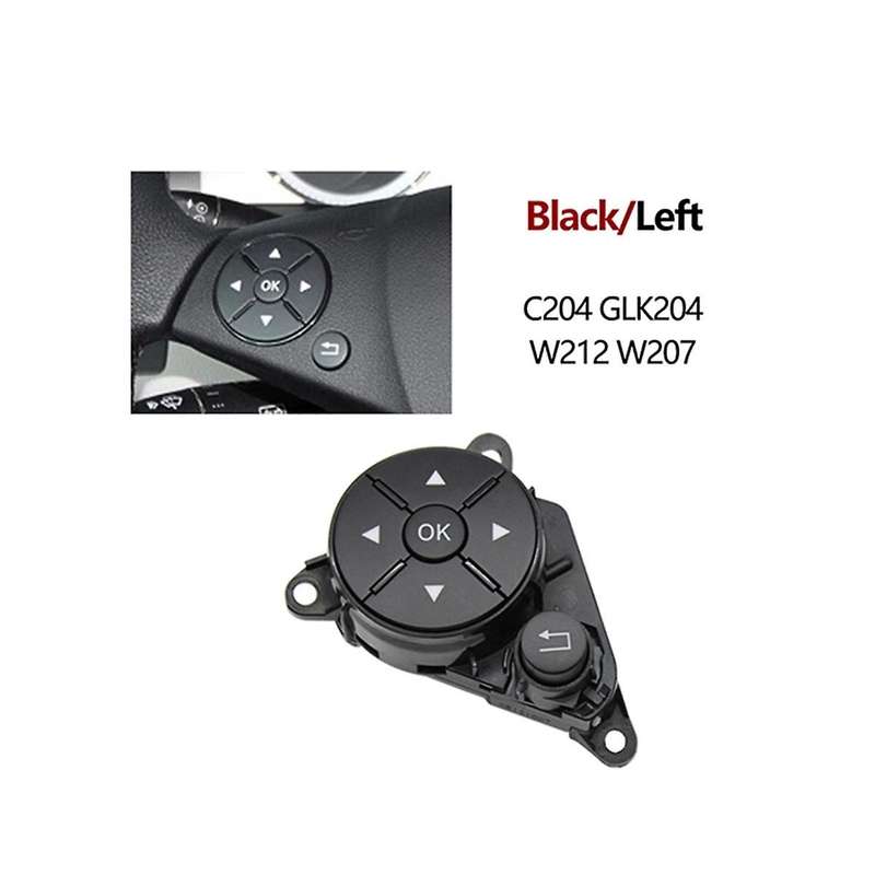 Car Steering Wheel Button Switch Cover Trim Kit for C E Class W204 X204 20482104519107 204821035191