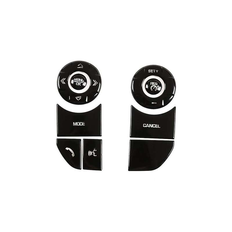 Car Steering Wheel Button Trim Stickers Accessories for 5 LR5 Range Sport (B)