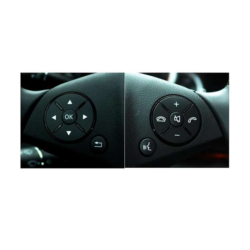 Car Steering Wheel Button Switch Trim Cover Sticker Fit for C E S Class W204 W212 W221 X204 C200 C25