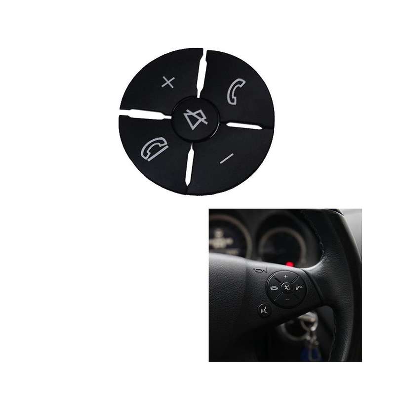 Car Steering Wheel Button Switch Trim Cover Sticker Fit for C E S Class W204 W212 W221 X204 C200 C25