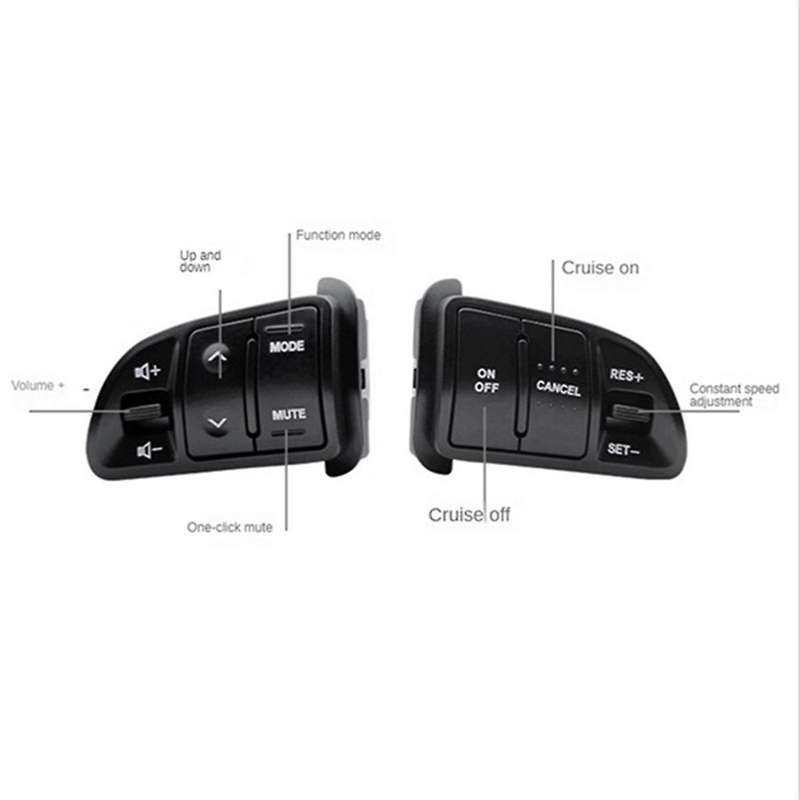 Car Steering Wheel Button with Heating Harness 96700-3W502 for 2011-2016 Cruise Volume Control Swit