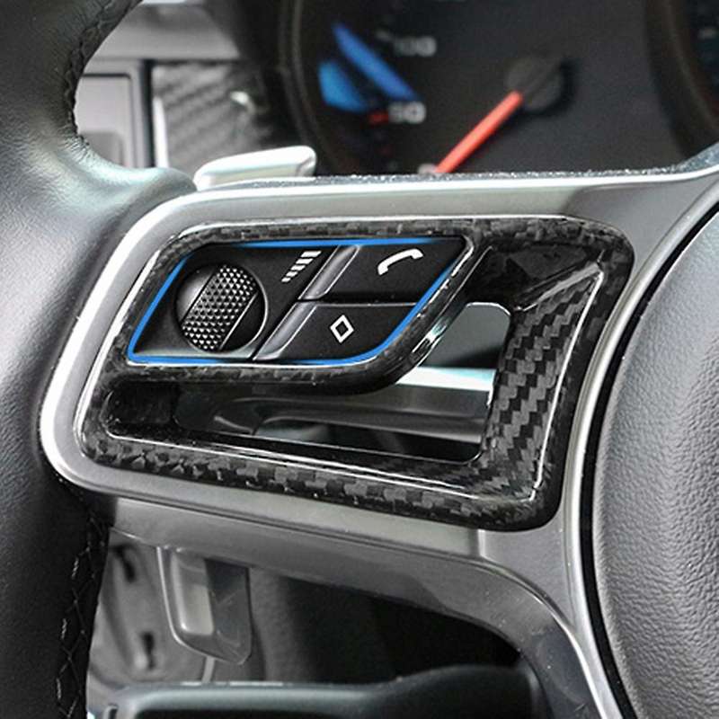 Car Steering Wheel Button Switch Frame Cover Decor Trim Sticker for - 718 2015+