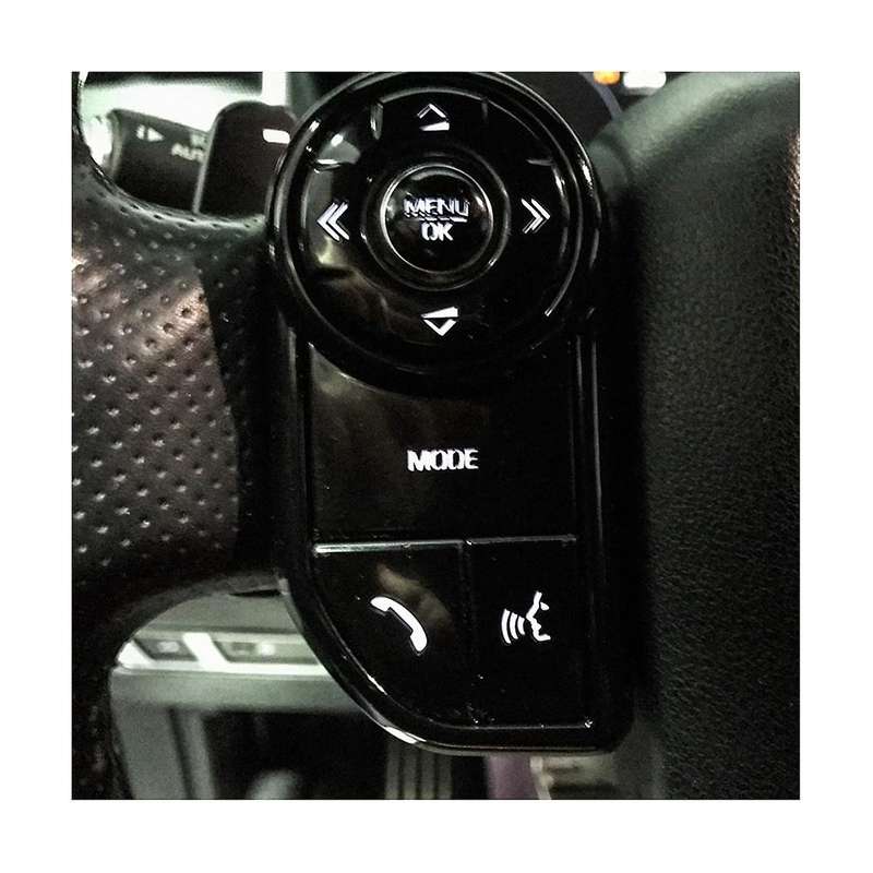 Car Steering Wheel Button Trim Stickers Accessories for 5 LR5 Range Sport (A)