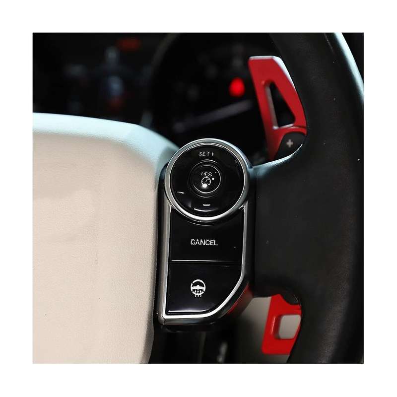Car Steering Wheel Button Trim Stickers Accessories for 5 LR5 Range Sport (A)