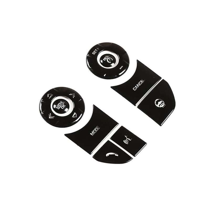 Car Steering Wheel Button Trim Stickers Accessories for 5 LR5 Range Sport (A)