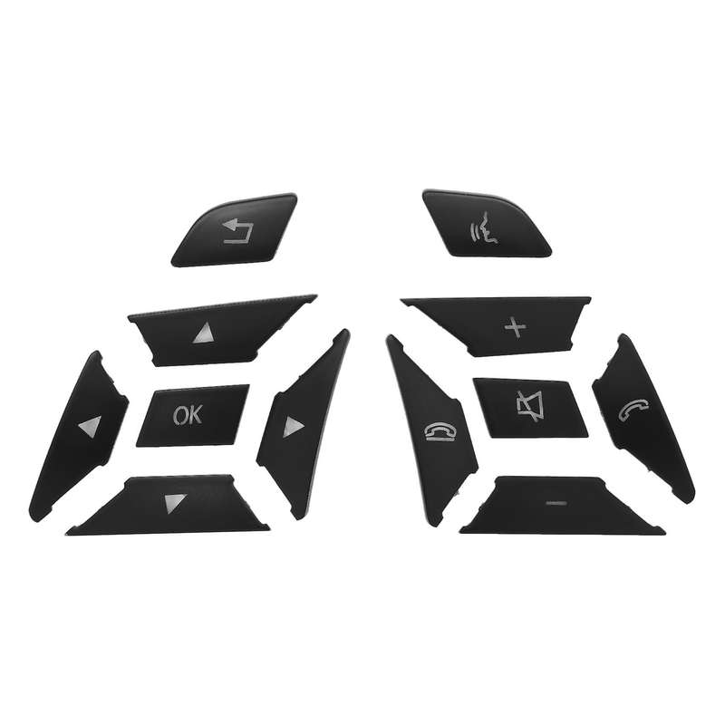 Car Steering Wheel Button Switch Trim Cover Sticker for Mercedes Benz A B C E Ml Gl Cla Gla Glk Sl