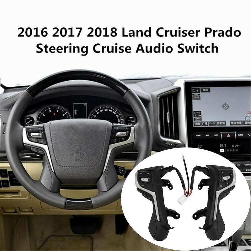 Car Steering Wheel Control Button Cruise Switch Audio Button for Land Cruiser J200 84250-60440-E0