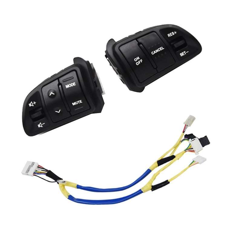 Car Steering Wheel Button with Heating Harness 96700-3W502 for 2011-2016 Cruise Volume Control Switc
