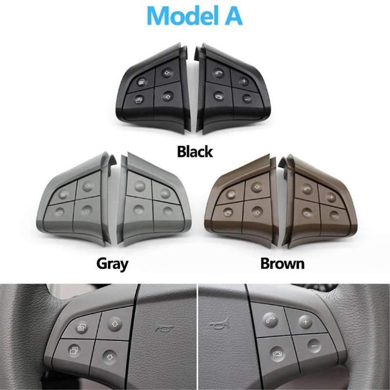 Car Steering Wheel Control Switch Button 4 Keys for W164 ML B/R-CLass 2006-2009 W251 Master Knob Bla