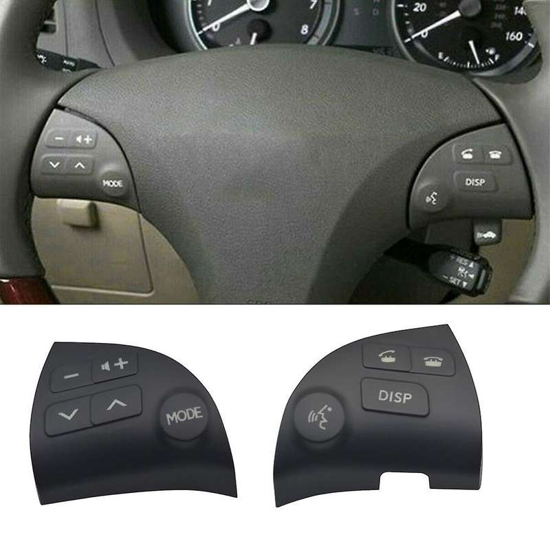 Car Steering Wheel Control Switch Audio Bluetooth Multi Button Cover for ES350 2006-2012 84250-33190