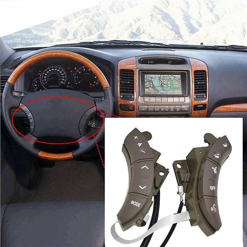 Car Steering Wheel Control Switch Button for Land Multifunction Audio Cruise 75B037 84247-58010