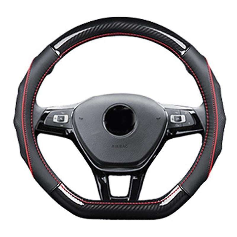 Car Steering Wheel Cover Skidproof Auto Anti- Embossing Leather for Golf 7 Mk7 -