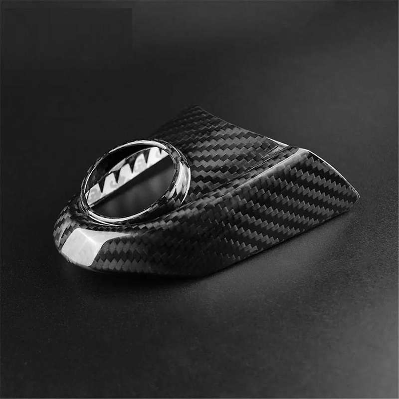 Car Steering Wheel Cover Real Hard Carbon Fiber Sticker for F54 F55 F56 F60 Countryman Accessories