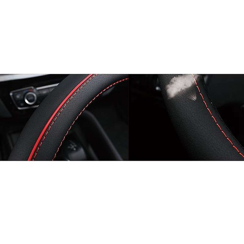Car Steering Wheel Cover Steering Wheel for Interior Accessories 36-40CM (Black Blue)