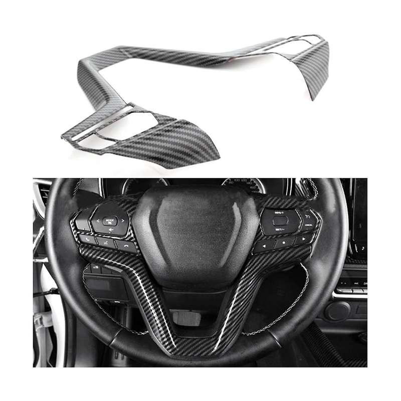 Car Steering Wheel Cover Trim Carbon Fiber Steering Wheel Frame for D-max 2021 2022