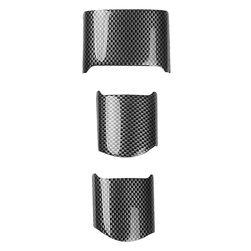 Car Steering Wheel Cover Trim Dashboard Cover for 2003-2010 Interior Styling, Carbon Fiber 4PCS